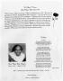 Thumbnail image of item number 2 in: '[Funeral Program for Clara Mae Waiters, April 14, 2000]'.