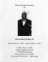 Primary view of [Funeral Program for John Lindsey Walker, Sr., May 17, 2002]