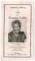 Primary view of [Funeral Program for Josephine Walker, August 26, 1999]