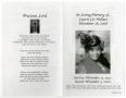 Thumbnail image of item number 3 in: '[Funeral Program for Laurie Lee Wallace, November 18, 2006]'.