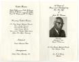 Thumbnail image of item number 3 in: '[Funeral Program for John W. Warren, August 14, 1982]'.