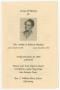 Primary view of [Funeral Program for Ianthy A. Johnson Watkins, December 28, 1990]