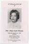 Primary view of [Funeral Program for Eloise Scott Weston, January 27, 1999]