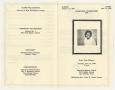 Thumbnail image of item number 3 in: '[Funeral Program for Viola Williams, June 16, 1990]'.
