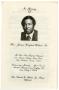Primary view of [Funeral Program for James Winfred Wilson, Sr., April 2, 1986]