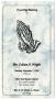 Primary view of [Funeral Program for Colman A. Wright, November 7, 1995]