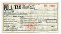 Thumbnail image of item number 1 in: '[Poll tax receipt for John J. Herrera, County of Harris - 1957]'.