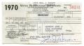 Primary view of [Voter Registration Certificate for John J. Herrera, County of Harris - 1970]