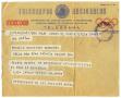 Letter: [Telegram from Javier Merino Galindo to Douglas MacArthur Herrera - 1…