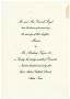 Primary view of [Invitation to the wedding of Marian Royal to Abraham Kazen, III]