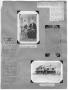 Primary view of Scrapbook page of photos and newspaper articles about Sam and Ora Davis