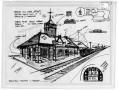 Primary view of [Sketch of Denton Depot]