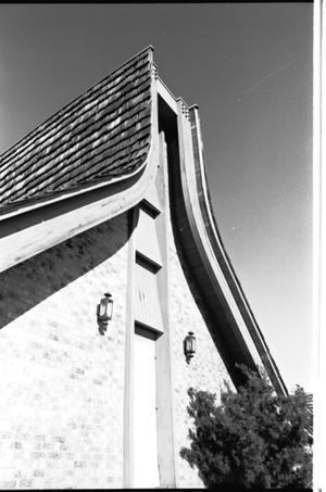 Primary view of object titled '[St. Mark's Lutheran Church -- 16 of 18:   Roof Reaching Towards the Heavens]'.