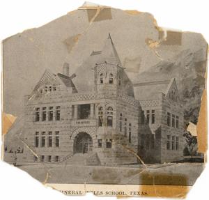 Primary view of object titled '[Newspaper Clipping of A Mineral Wells School, Texas]'.