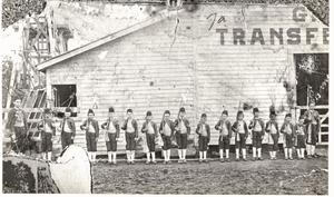 Primary view of object titled '[The First Boy Scouts in Mineral Wells, 1902]'.