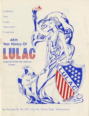 Primary view of object titled '48th Year History of LULAC'.