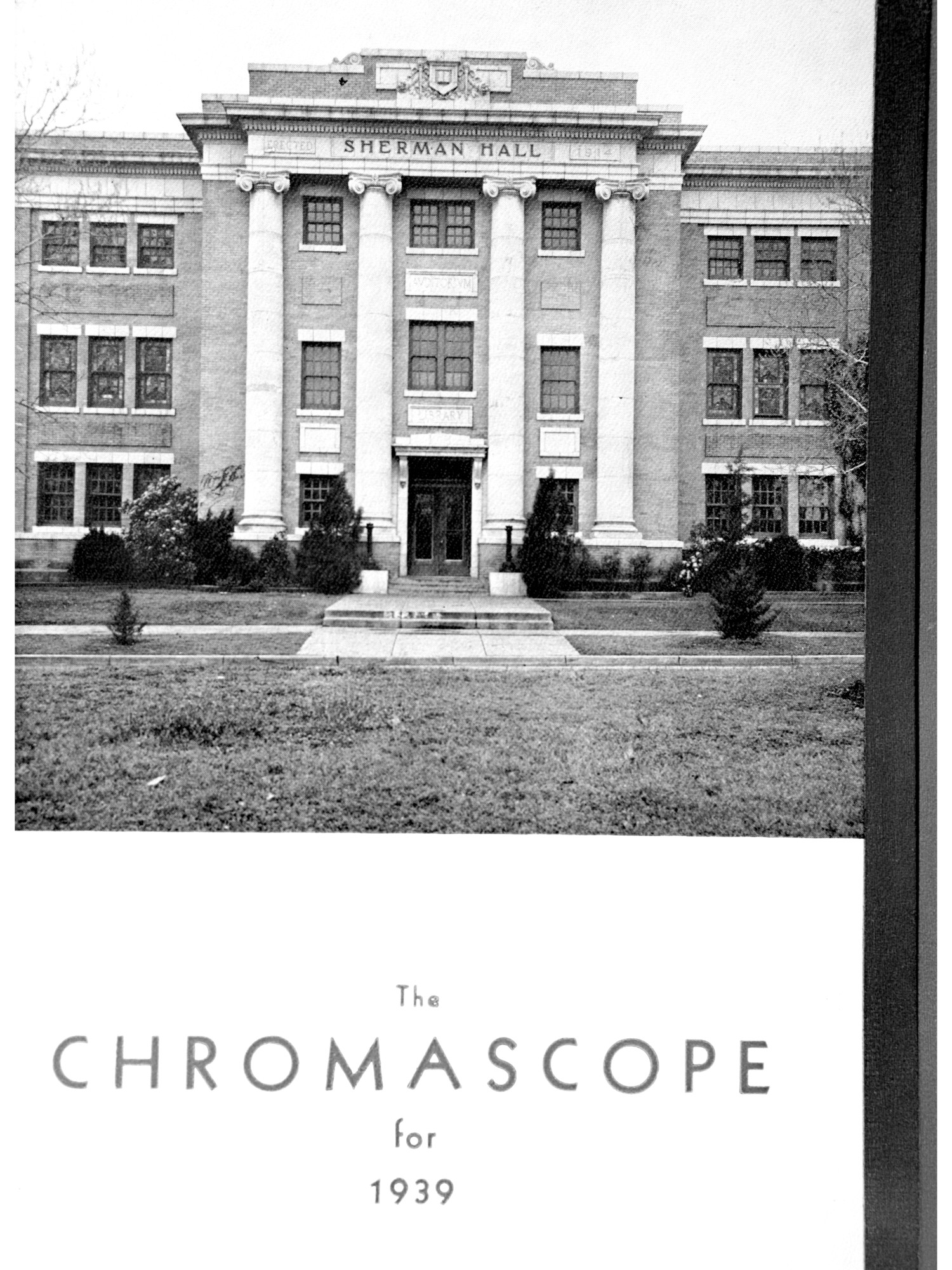 The Chromascope, Volume 39, 1939
                                                
                                                    [Sequence #]: 6 of 158
                                                
