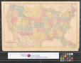 Primary view of Map of the United States : Engraved to illustrate Mitchell's School & family geography.