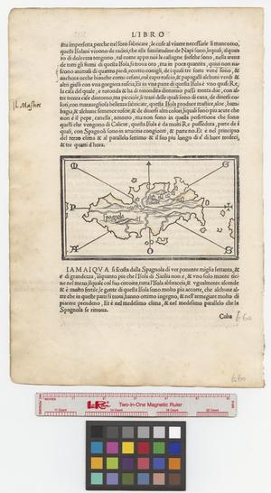Primary view of object titled '[Map of Isola Spagnola]'.