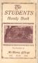 Book: The Students Handy Book, Handbook of McMurry College, 1932-1933