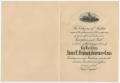 Thumbnail image of item number 3 in: '[Invitation to the Inauguration of James Ferguson, Governor of Texas]'.