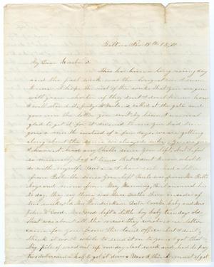 Primary view of object titled '[Letter from Junia Roberts Osterhout to John Patterson Osterhout, November 13, 1870]'.
