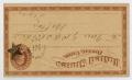 Thumbnail image of item number 2 in: '[Postcard from John Patterson Osterhout to Junia Roberts Osterhout, September 10, 1873]'.