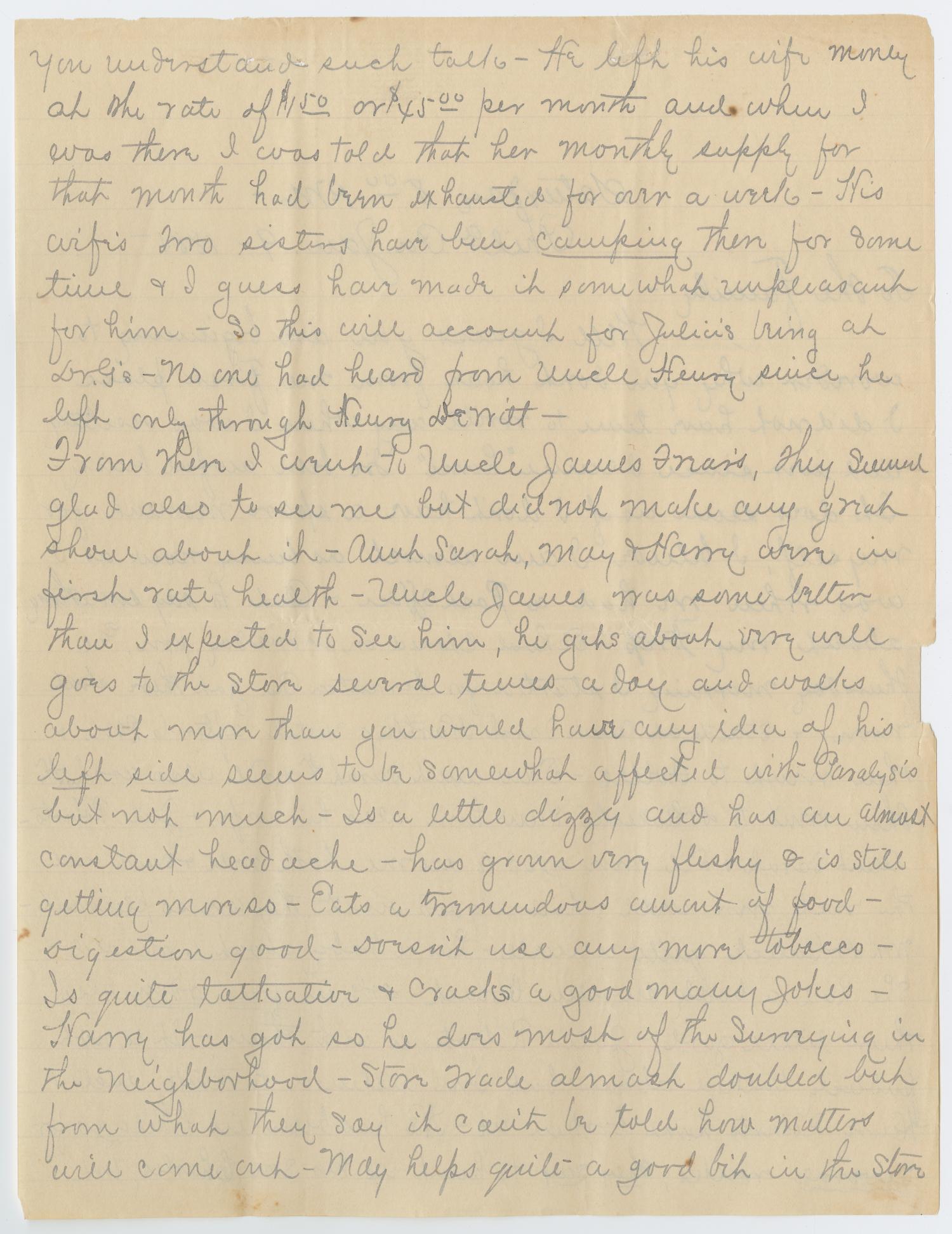 [Letter from Paul Osterhout to the Osterhout Family, January 9, 1885]
                                                
                                                    [Sequence #]: 2 of 10
                                                