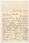 Thumbnail image of item number 1 in: '[Letter from Ann Farman to John Patterson Osterhout, August 18, 1898]'.