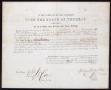 Thumbnail image of item number 1 in: '[Certificate of the Election to Justice of the Peace for John Patterson Osterhout]'.