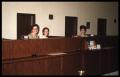 Photograph: [Three Unidentified Women at First National Bank]