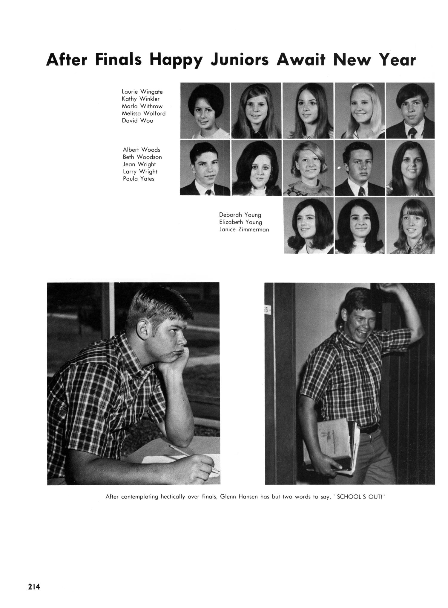 The Yellow Jacket, Yearbook of Thomas Jefferson High School, 1970
                                                
                                                    214
                                                
