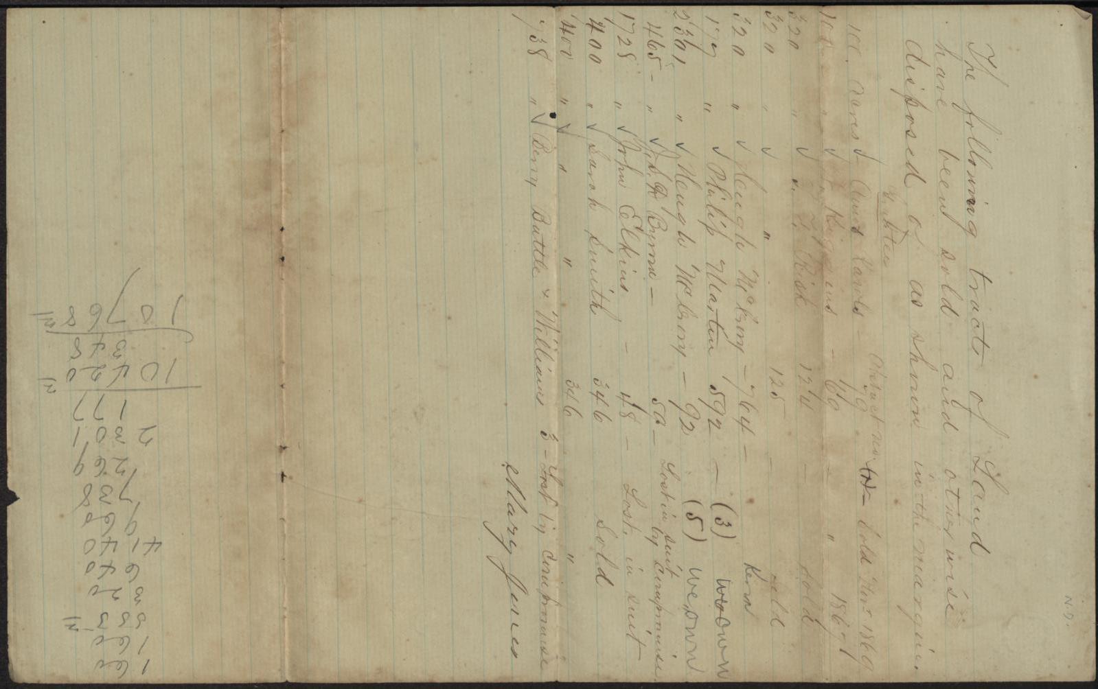 Property list, undated
                                                
                                                    [Sequence #]: 1 of 1
                                                