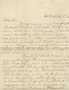 Letter: Letter to Cromwell Anson Jones, 1 September 1878