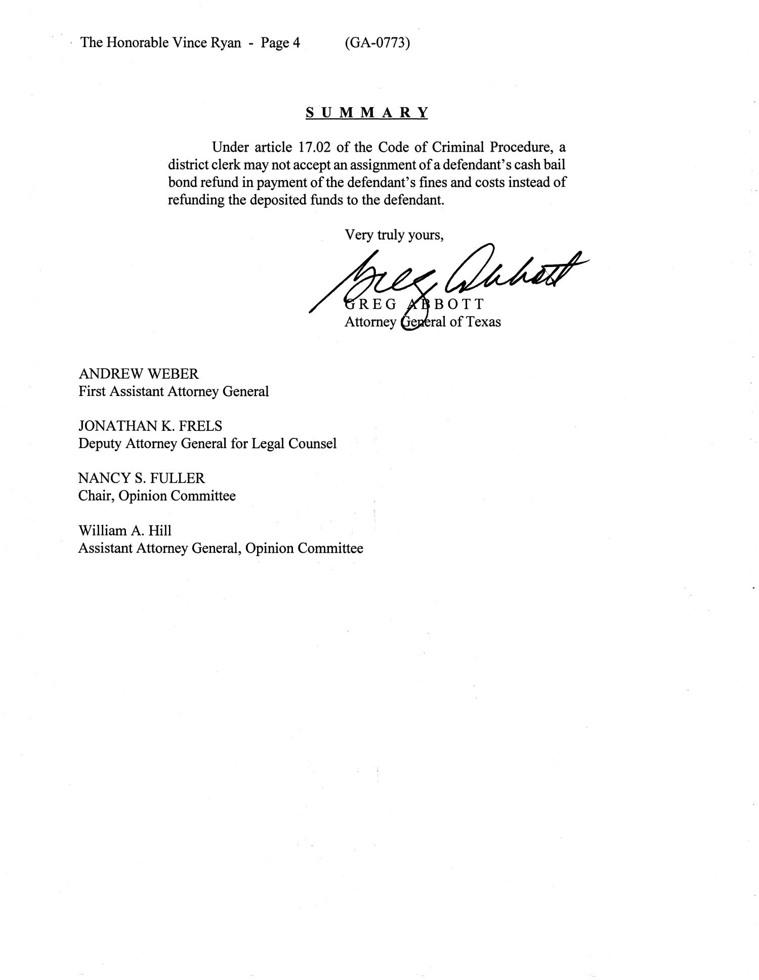 Texas Attorney General Opinion: GA-0773
                                                
                                                    [Sequence #]: 4 of 4
                                                