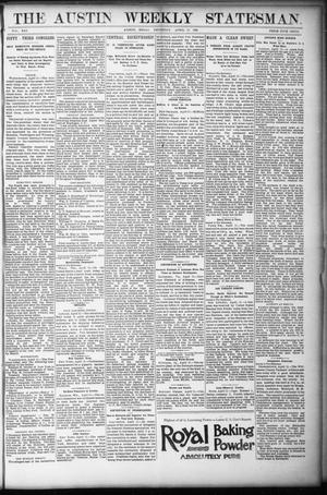 Primary view of object titled 'The Austin Weekly Statesman. (Austin, Tex.), Vol. 21, Ed. 1 Wednesday, April 12, 1893'.