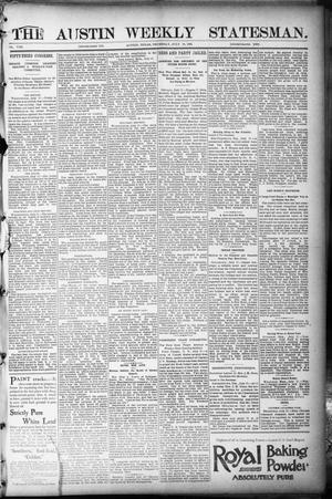 Primary view of object titled 'The Austin Weekly Statesman. (Austin, Tex.), Vol. 8, Ed. 1 Thursday, July 19, 1894'.