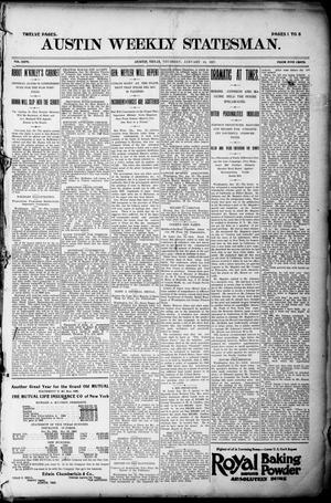 Primary view of object titled 'Austin Weekly Statesman. (Austin, Tex.), Vol. 26, Ed. 1 Thursday, January 14, 1897'.