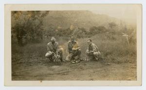 Primary view of object titled '[Joseph Kilgore Picking Fruit with Army Buddies]'.