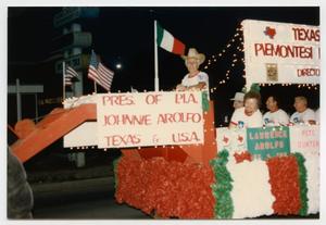 Primary view of object titled '[Texas Piemontesi Italians Parade Float]'.