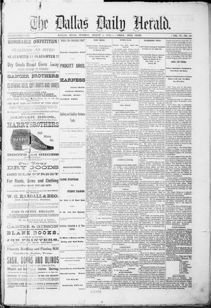 Primary view of object titled 'The Dallas Daily Herald. (Dallas, Tex.), Vol. 4, No. 148, Ed. 1 Tuesday, August 1, 1876'.