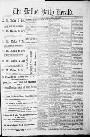 Primary view of object titled 'The Dallas Daily Herald. (Dallas, Tex.), Vol. 4, No. 210, Ed. 1 Friday, November 3, 1876'.