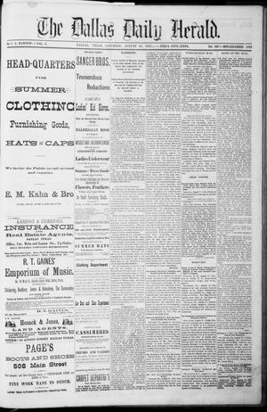 Primary view of object titled 'The Dallas Daily Herald. (Dallas, Tex.), Vol. 5, No. 169, Ed. 1 Saturday, August 18, 1877'.