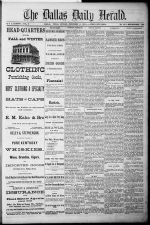 Primary view of object titled 'The Dallas Daily Herald. (Dallas, Tex.), Vol. 5, No. 136, Ed. 1 Sunday, November 4, 1877'.