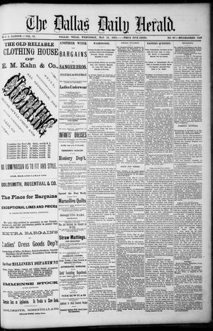 Primary view of object titled 'The Dallas Daily Herald. (Dallas, Tex.), Vol. 6, No. 90, Ed. 1 Wednesday, May 22, 1878'.