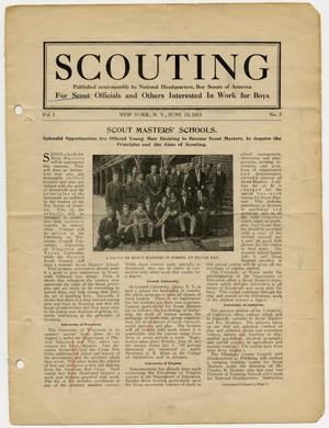 Primary view of object titled 'Scouting, Volume 1, Number 5, June 15, 1913'.