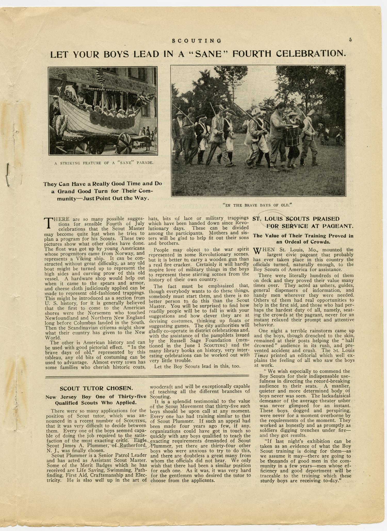 Scouting, Volume 2, Number 4, June 15, 1914
                                                
                                                    5
                                                