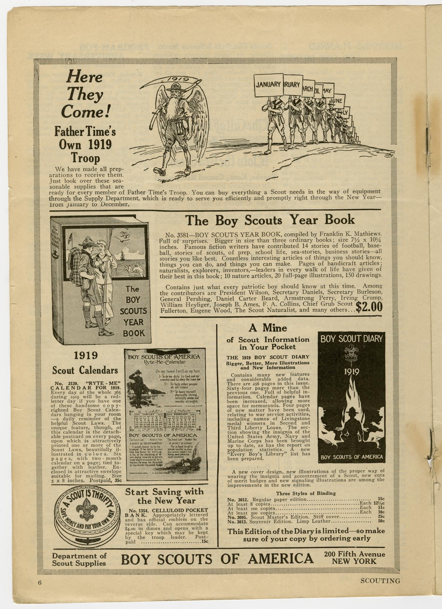 Scouting, Volume 6, Number 32, December 19, 1918
                                                
                                                    6
                                                
