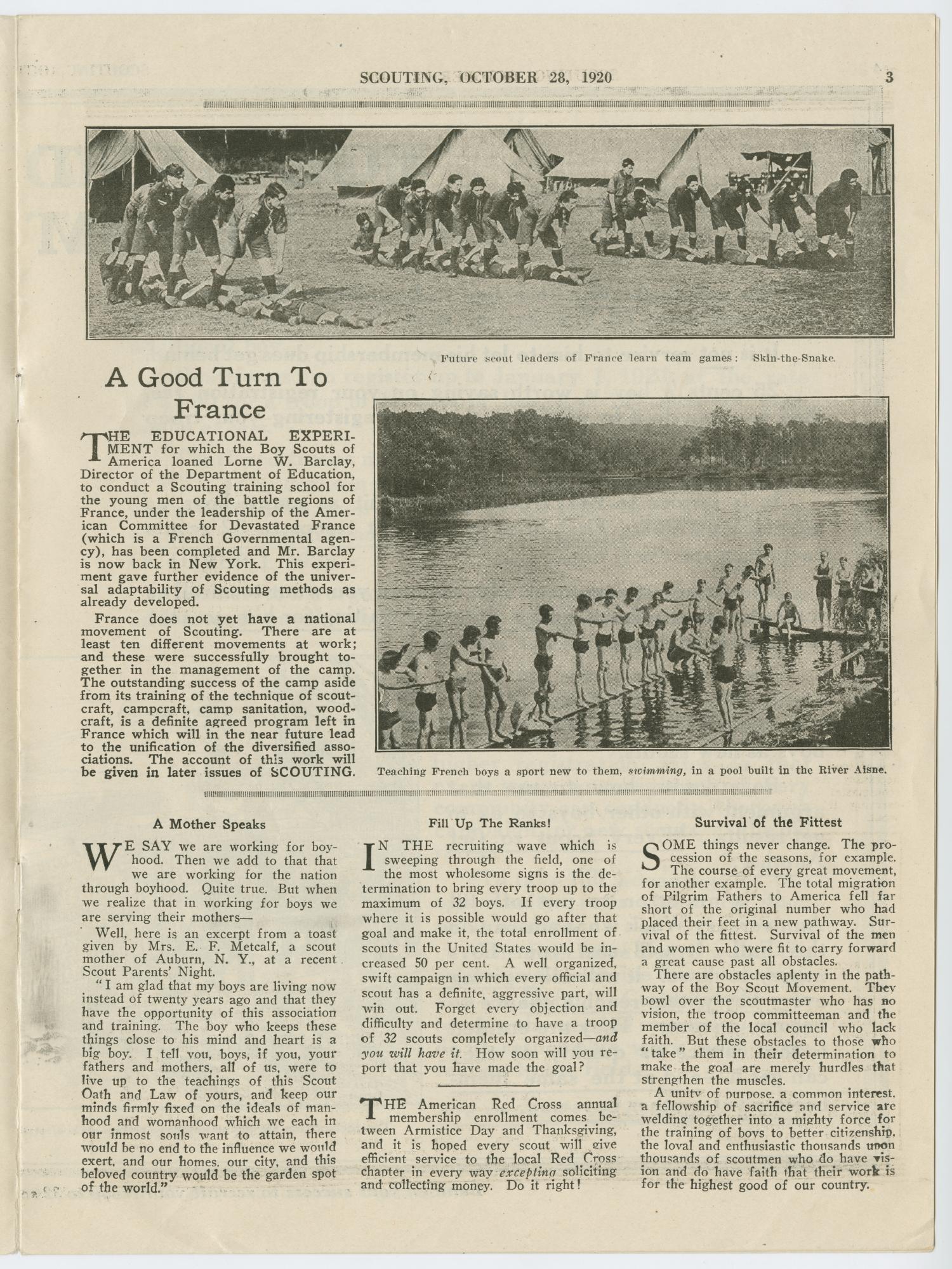 Scouting, Volume 8, Number 16, October 28, 1920
                                                
                                                    3
                                                