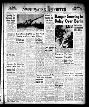 Primary view of object titled 'Sweetwater Reporter (Sweetwater, Tex.), Vol. 51, No. 284, Ed. 1 Sunday, November 28, 1948'.